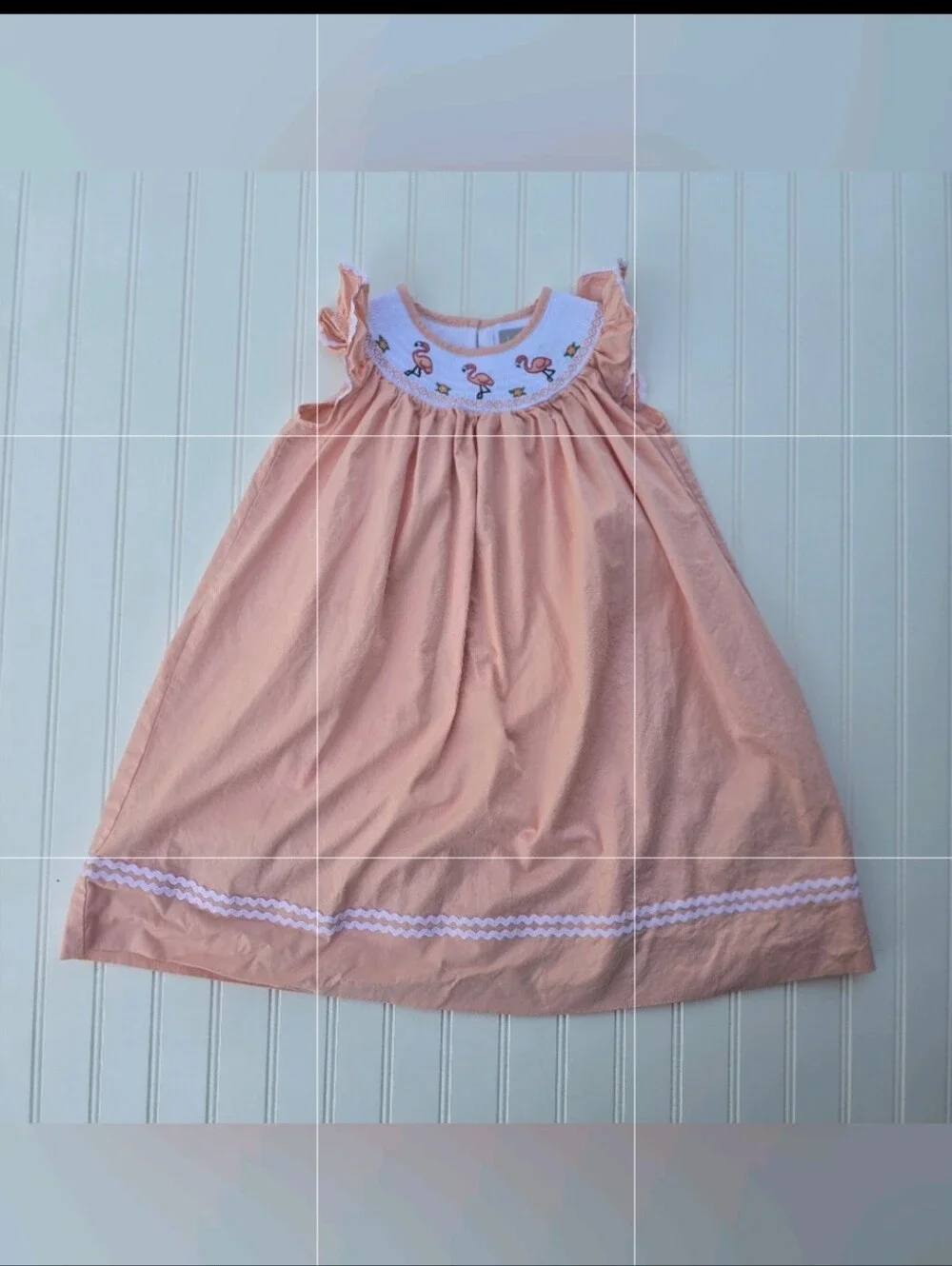 Lil Cactus Peach & White Girls Top